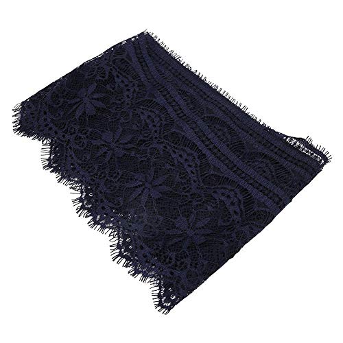 14,5 cm Kleidung Spitze Spitze Band Floral Lace Trim Elastische Spitze zum Basteln, Dekorieren, Haarschleifen Machen und Geschenkverpackung(Marine) von Fydun