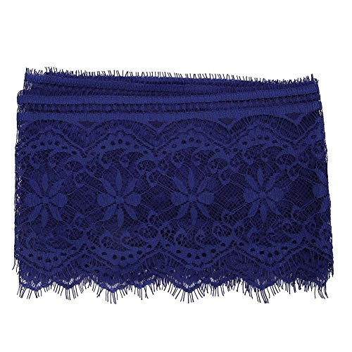 14,5 cm Kleidung Spitze Spitze Band Floral Lace Trim Elastische Spitze zum Basteln, Dekorieren, Haarschleifen machen und Geschenkverpackung(Blau) von Fydun