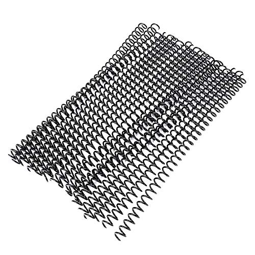30-Loch-Loseblatt-Kammbindungen Kunststoffbindungsstacheln Spulen Ring Feder Spiralringe für A4-Papierbuchalbumbindung 20 Stück (11mm-schwarz) von Fydun