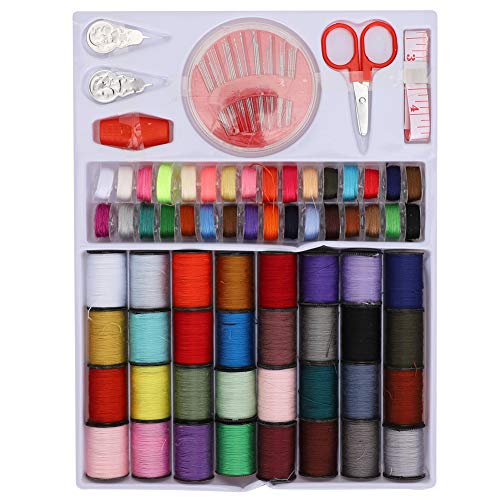64 Rollen Nähset Tragbare Nähbox Gewindespulen Scheren Nadeln Zubehör Set für Handnähen Stickerei Handwerk 64 Rollen Nähset Tragbare Nähbox Gewindespulen Scheren Nadeln Zubehör Set für Handnähen Stickerei Handwerk von Fydun