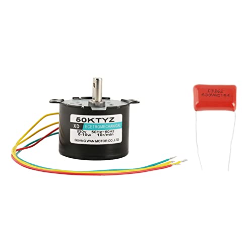 AC220V 5-50 U/Min Miniatur Niedriger Geschwindigkeit Großes Moment des Krafts Synchronen Motor CW CCW für Automatisierungssteuerungsforschungsanlagen (10 Umdrehungen) von Fydun