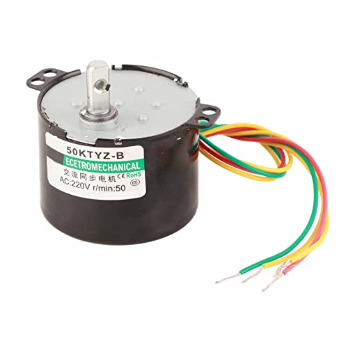 AC220V 5-50 U/Min Miniatur Niedriger Geschwindigkeit Großes Moment des Krafts Synchronen Motor CW CCW für Automatisierungssteuerungsforschungsanlagen (50 Runden) von Fydun