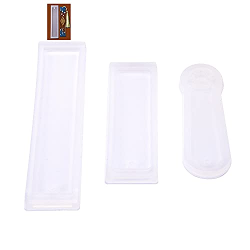 DIY Lesezeichen Harzform, 3 Stück/Set Rechteck Cat Claw Silikonform Epoxidharz Schmuck Lesezeichen Handwerk mit Loch von Fydun