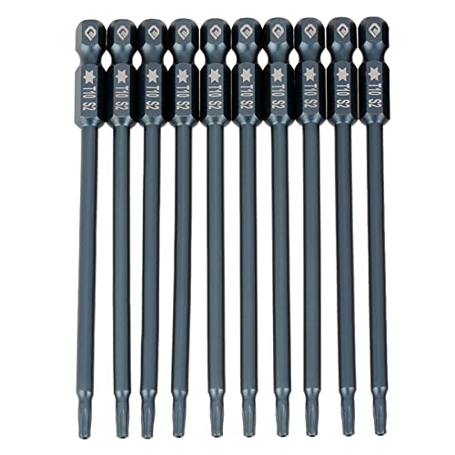 Fydun 10 PCs 100mm 1/4 Hex Shank T10 Magnetic Security Star Bits Kit für Elektrisches Elektrowerkzeug Fydun 10 PCs 100mm 1/4 Hex Shank T10 Magnetic Security Star Bits Kit für Elektrisches Elektrowerkzeug von Fydun
