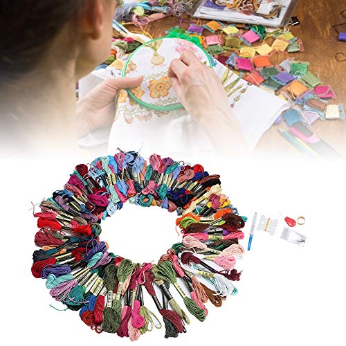 Fydun 100 Farben Kreuzstich -Kit Komplett Stickfadenset mit Nähnadelzubehör für DIY -Handwerks von Fydun