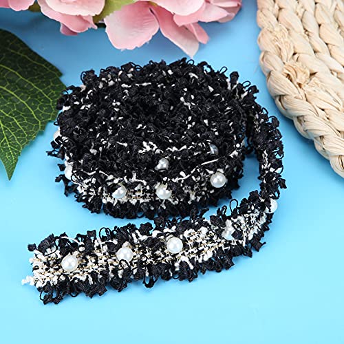 Fydun 2 -Yard Long Lace Edge DIY -Dekloth Accessoire für Heimtextilien (BLACK) von Fydun