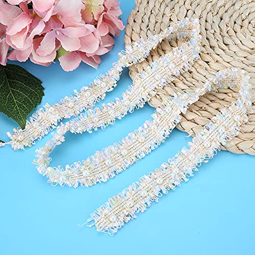 Fydun 2 -Yard Long Lace Edge DIY -Dekloth Accessoire für Heimtextilien (Helle Farbe (blaues lila Grün usw.)) von Fydun