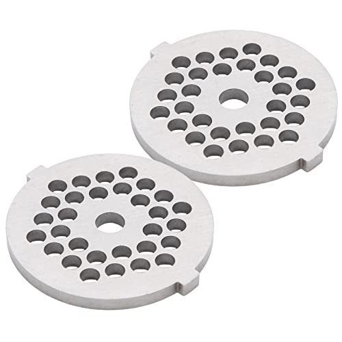 Fydun 2pcs Edelstahl Elektrische Fleischmühle 3 Mm Rundes Lochschleiftplatte für 5#/B -Typ Mincer (5-mm-Maschenmesser) von Fydun