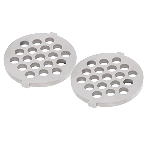Fydun 2pcs Edelstahl Elektrische Fleischmühle 3 Mm Rundes Lochschleiftplatte für 5#/B -Typ Mincer (7-mm-Maschenmesser) von Fydun