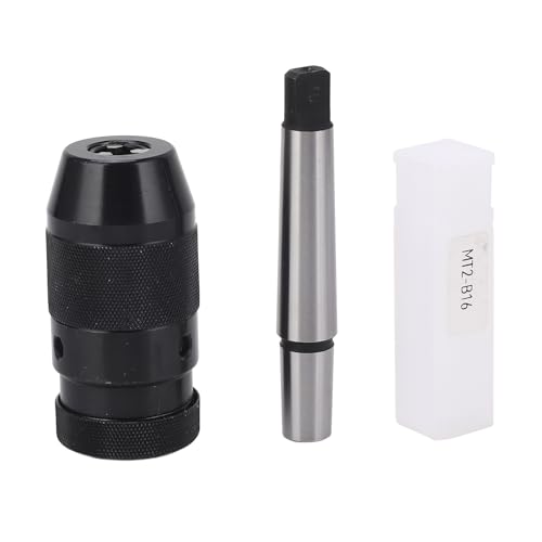 Fydun B16 Schnellspann-Bohrfutter, Selbstspannend, Hervorragende Festigkeit, Effiziente Leistung, Anwendbar für Mehrere Bohrmaschinen, MT2 B16-Verlängerungsstangen-Drehmaschinen von Fydun