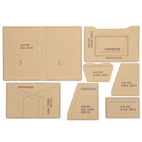 Fydun Brieftasche Making Template Klare Acryl Vorlage Leder Passport Bag Kartenhalter Making Stencil Kit für DIY Leder Bastelwerkzeug von Fydun