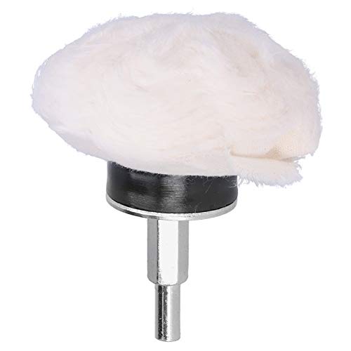 Fydun Polierrad aus Weißem Stoff, Baumwollgriff mit Pilzkopf, Polierte Schleifwerkzeuge für Metallschmuck (Pilztyp 75 mm) von Fydun