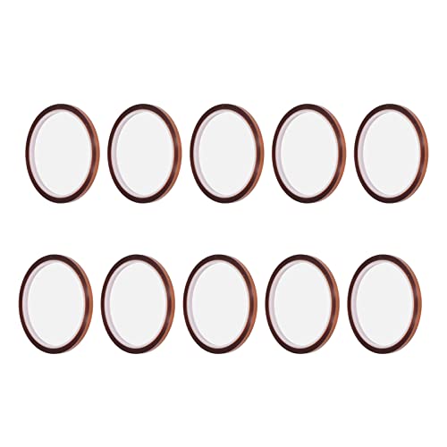 Fyearfly 10 Rollen Hitzebeständiges Klebeband, Sublimation Hitze Pressband Pi Polyimid Hohe Temperatur Wärmeübertragungsband 33 Meter lang, für T-Shirts, Hüte (5mm Breite) von Fyearfly