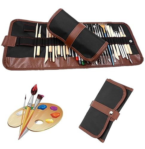 Fyearfly Aufrollbare Pinseltasche Schule,KüNstler Pinsel Tragetasche,Oxford Stoff Großes FassungsvermöGen Pinsel Aufbewahrung BehäLter Für Acryl ÖL Aquarell Gouache Fyearfly Aufrollbare Pinseltasche Schule,KüNstler Pinsel Tragetasche,Oxford Stoff Großes FassungsvermöGen Pinsel Aufbewahrung BehäLter Für Acryl ÖL Aquarell Gouache von Fyearfly