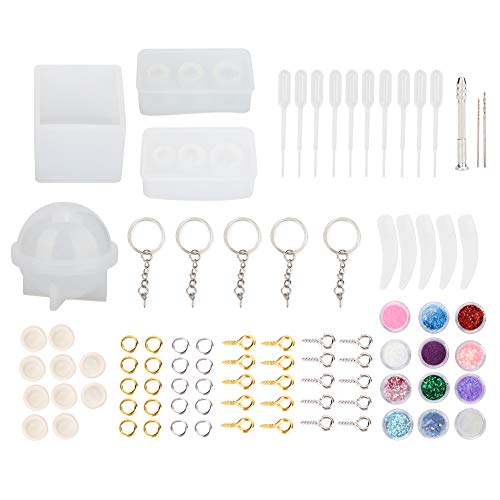 Fyearfly Epoxidharz-Silikonform-Set für Schmuckherstellung, einfaches Bastelset von Fyearfly
