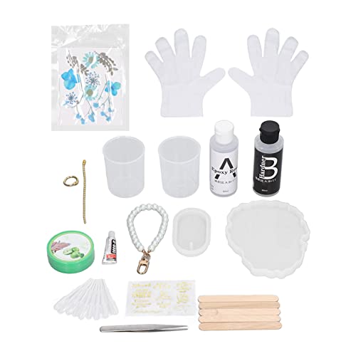 Fyearfly Epoxidharz-Untersetzer-Set, DIY-Bastelset, wiederverwendbare Silikonformen mit getrockneten Blumen, einfaches Entformen, einzigartige Geschenkidee von Fyearfly