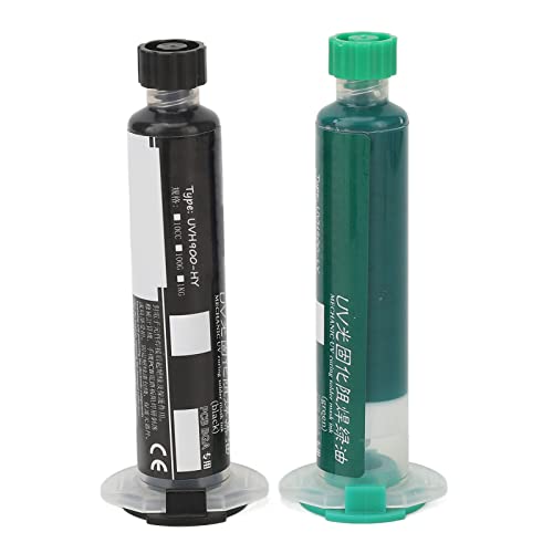 Fyearfly Lötstopplack-Tinte, 2 Stück UV-lichthärtende Lötstopplack-Tinte PCB BGa Lötwiderstand-Reparaturtinte Schwarz Und Grün Fyearfly Lötstopplack-Tinte, 2 Stück UV-lichthärtende Lötstopplack-Tinte PCB BGa Lötwiderstand-Reparaturtinte Schwarz Und Grün von Fyearfly
