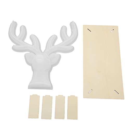Fyearfly Silikonform in Hirschform für Epoxidharz-Bastelarbeiten, wiederverwendbar mit Brett, ideal für Schönheitssalon-Dekoration von Fyearfly