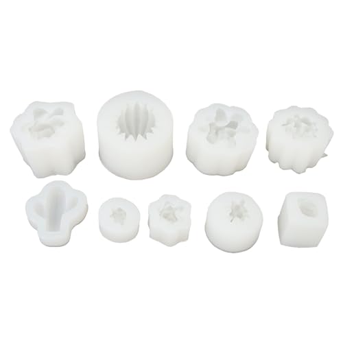 Fyearfly Silikonformen-Set für Sukkulenten, leicht zu lösen, sauber und flexibel für Seife, Fondant, 9-teilig von Fyearfly