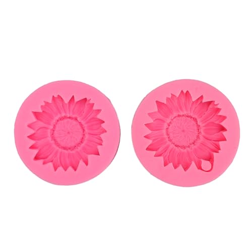 Fyearfly Sonnenblumen-Silikonformen, flexibel, wiederverwendbar, leicht zu lösen, für Bäckereien, Basteln, 2 Stück Fyearfly Sonnenblumen-Silikonformen, flexibel, wiederverwendbar, leicht zu lösen, für Bäckereien, Basteln, 2 Stück von Fyearfly