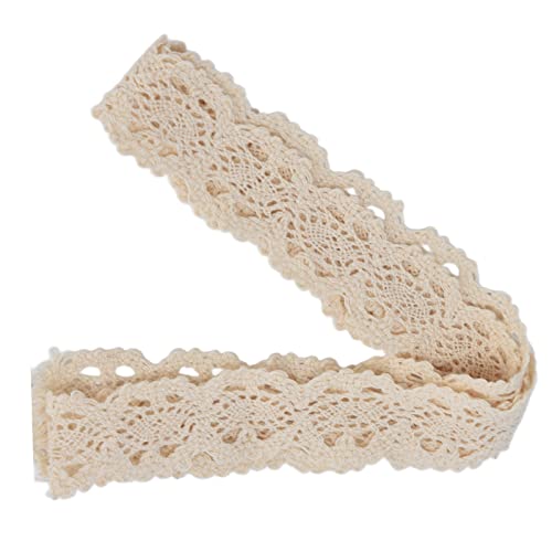 Fyearfly Spitzenband mit Stickerei, Baumwolle, Beige, Netz, 3 cm breit, 9,1 m, Vorhang, Kleidung, Tischdecke, Dekoration Fyearfly Spitzenband mit Stickerei, Baumwolle, Beige, Netz, 3 cm breit, 9,1 m, Vorhang, Kleidung, Tischdecke, Dekoration von Fyearfly