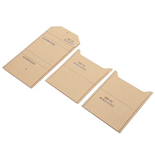 Fyearfly Transparentes Acryl-Brieftaschen-Vorlagen-Set für einfaches Lederhandwerk – langlebiges DIY-Werkzeug Fyearfly Transparentes Acryl-Brieftaschen-Vorlagen-Set für einfaches Lederhandwerk – langlebiges DIY-Werkzeug von Fyearfly