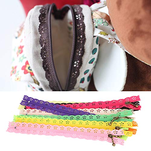 Fyearfly Unsichtbar Reißverschlüsse, 10 Stück 20 cm Bunte Nr. 3 Nylon Spitzen Reißverschluss Geschlossene Enden, Reißverschluss Für Sewing Craft Kleidung Tasche Mäppchen Kissenbezug von Fyearfly