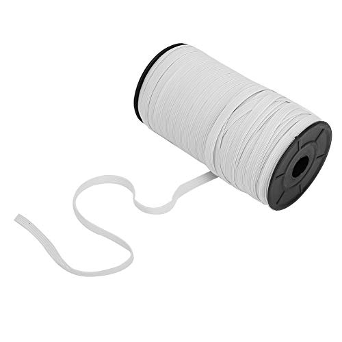 LetCart Flaches elastisches Band Kordel für Nähen DIY-Projekte, Kunst und Handwerk, Schneiderei, Kurzwaren und Kleidung Zubehör(weiß, 8mm, 1/3inch) von Fyearfly