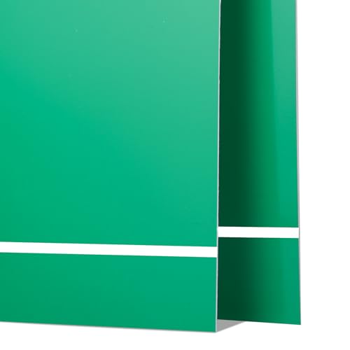Maßgeschneiderte Personalisierte Beschilderung,4 Stück Lasergravierbare Platten 12x18 Zoll (Grünes Panel Weiß Geschnitzt),Geeignet Für Büros Möbel Innenhöfe Hausschilder Usw von Fyearfly