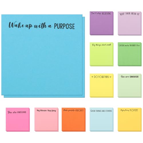 24 Stück Post-It Set 7,6x7,6cm Farbenfroh Inspirierend Spaßig Klebezettel Leicht Beschriften Wiederverwendbar Klebrig Leicht Tragen Sticky Notes für Schule Zuhause Büro 24 Stück Post-It Set 7,6x7,6cm Farbenfroh Inspirierend Spaßig Klebezettel Leicht Beschriften Wiederverwendbar Klebrig Leicht Tragen Sticky Notes für Schule Zuhause Büro von Fyeme