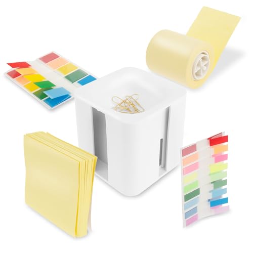 Post It Spender Notizzettelhalter mit 10 Meter Notizen Rolle Index Aufkleber Abreißbare Haftnotizen Büroklammern Einfach Anzuwenden Post It Halter für Büro Zuhause Klassenzimmer Post It Spender Notizzettelhalter mit 10 Meter Notizen Rolle Index Aufkleber Abreißbare Haftnotizen Büroklammern Einfach Anzuwenden Post It Halter für Büro Zuhause Klassenzimmer von Fyeme