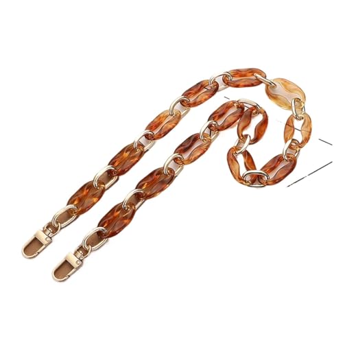 Fymlok Taschenkette,Taschen Kette 60 cm Beutel Kette Tasche Strap Abnehmbare Tasche Zubehör Damenkette for Taschen Geldbörse Kette Tasche Griff(Gold 60cm) von Fymlok