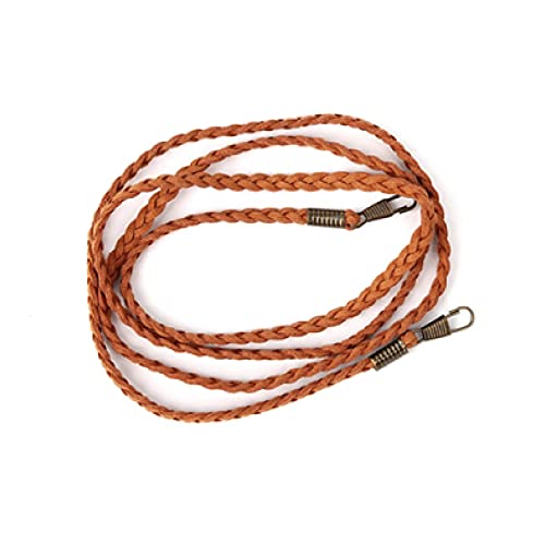 Fymlok Taschenkette,Taschen Kette Mode Ersatz Geldbörse Griff Gürtel dünne Beutel Strap Massive Farbe Tasche Kette Gewebtes Taschen Gürtel Handtasche Umhängetasche Zubehör(Coffee) von Fymlok