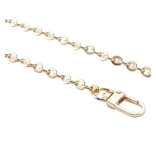 Fymlok Taschenkette,Taschen Kette Taschenkette - 6mm Metall Ersatz Geldbörse Kette Schulter Crossbody Bag Strap for Cluth Kleine Handtasche Griff DIY.(Gold,7 3/8) von Fymlok