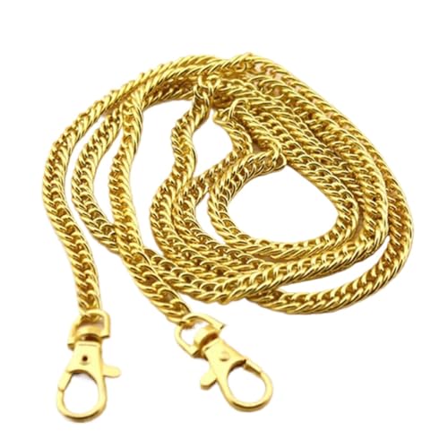 Fymlok Taschenkette,Taschen Kette Taschenkette Langhardware Metall Handtasche Strap DIY. Ersatzgurt Mode Geldbörse Zubehör Multi Verwenden Sie praktische Griff langlebig(Gold) von Fymlok