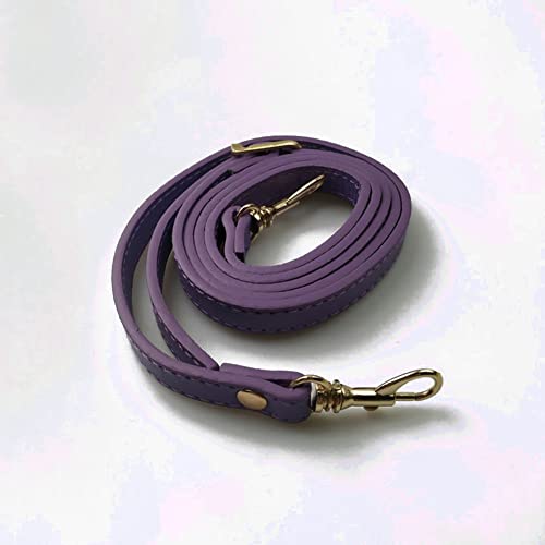 Taschenkette,Taschen Kette DIY. Mode Frauen Damen einstellbare Handtasche DIY. Handhaben Pu. Lederband Gürtel Schnalle Umhängetasche Zubehör Lange Gürtel(Purple) von Fymlok