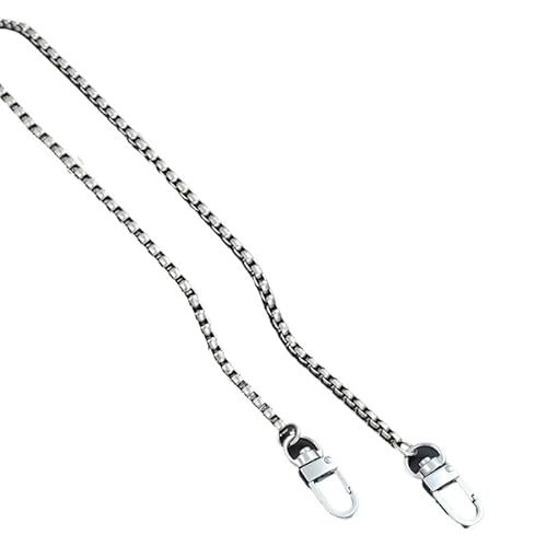 Taschenkette,Taschen Kette Handtasche Crossbody-Geldbörse Ersatz Licht Geldbörse Kette Umhängetasche Trägern Kleine Handtaschen Frauen Handtasche Zubehör(Type2 Silver,100) von Fymlok