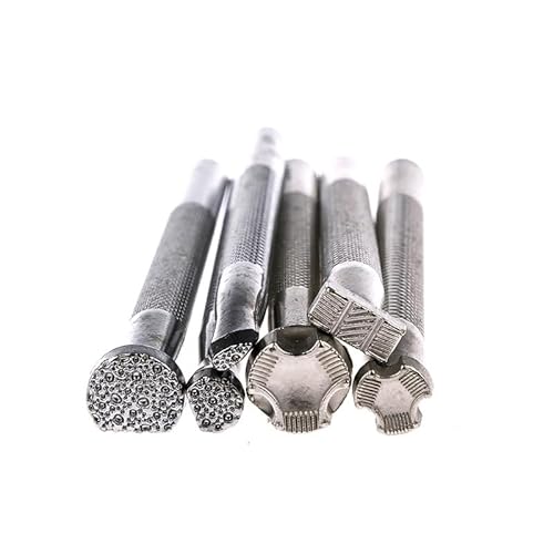 Fyrcomft Leder-Stempelwerkzeuge, 4 Stück, Lederarbeiten, Stempel, Werkzeug, Lederstempel-Set von Fyrcomft
