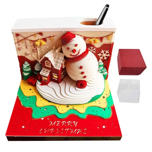 Fyrdyn 3D Notizblock | Weihnachts Papier Kalender Skulptur | Papier Kunst Abreißblock für Kind Schüler Erwachsene | Adventsfest Festtagsplanung Weihnachten Studieren Schreiben Fyrdyn 3D Notizblock | Weihnachts Papier Kalender Skulptur | Papier Kunst Abreißblock für Kind Schüler Erwachsene | Adventsfest Festtagsplanung Weihnachten Studieren Schreiben von Fyrdyn