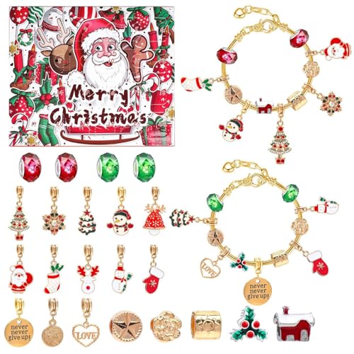Fyrdyn Countdown Zum Weihnachtskalender | Weihnachts Adventskalender Armband Schmuck Bastelset,Festliche Weihnachtsgeschenkidee für Familie Frauen Mädchen Kinder Teens Fyrdyn Countdown Zum Weihnachtskalender | Weihnachts Adventskalender Armband Schmuck Bastelset,Festliche Weihnachtsgeschenkidee für Familie Frauen Mädchen Kinder Teens von Fyrdyn