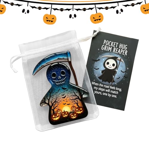 Fyrdyn Geister Umarmungskarte | Tragbare Inspirationskarte,Inspirierende Halloween Geschenkidee mit Sensenmann für Erwachsene Kinder Jugendliche Kollegen Büro Wartezimmer Fyrdyn Geister Umarmungskarte | Tragbare Inspirationskarte,Inspirierende Halloween Geschenkidee mit Sensenmann für Erwachsene Kinder Jugendliche Kollegen Büro Wartezimmer von Fyrdyn