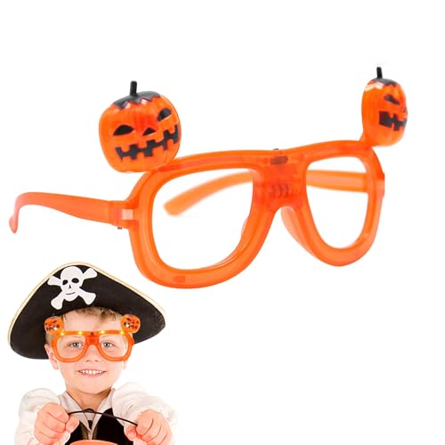 Fyrdyn LED-Brille - Festtagsbrillen Fassungen - Partybrillen Neuheit Kürbis-Kostüm-Zubehör für Erwachsene Jugendliche Kinder Fest Feier Party Fyrdyn LED-Brille - Festtagsbrillen Fassungen - Partybrillen Neuheit Kürbis-Kostüm-Zubehör für Erwachsene Jugendliche Kinder Fest Feier Party von Fyrdyn