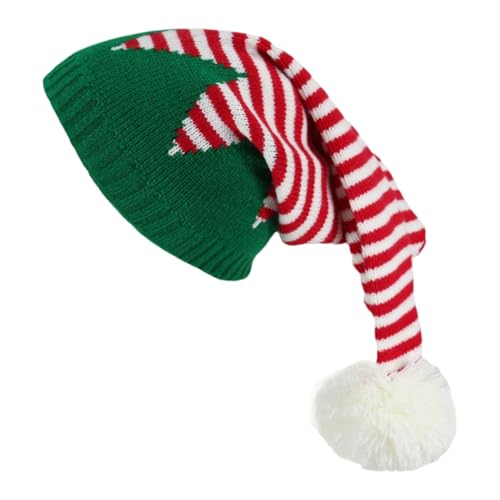 Fyrdyn Weihnachtliche Strickmütze, niedlicher Weihnachtsmann, festliche Mütze, bequeme, bunte Strickmütze, festliches Design für Outdoor, kaltes Wetter, Accessoires, Damen, Mädchen, Fyrdyn Weihnachtliche Strickmütze, niedlicher Weihnachtsmann, festliche Mütze, bequeme, bunte Strickmütze, festliches Design für Outdoor, kaltes Wetter, Accessoires, Damen, Mädchen, von Fyrdyn