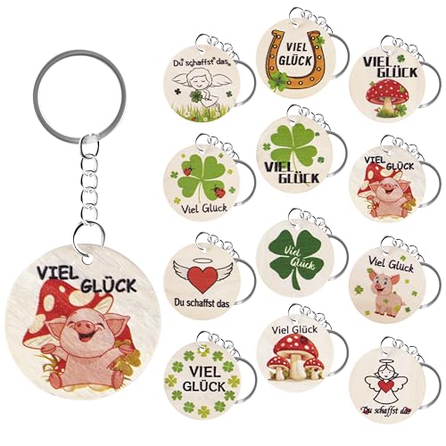 Fyshird 12 Stück Glücksbringer Schlüsselanhänger Holz Gastgeschenke Hochzeit Geburtstag Abschiedsgeschenk Kollegen Erzieherin Kindergarten Kleine Geschenke für Einschulung Taufe Kommunion Konfirmation Fyshird 12 Stück Glücksbringer Schlüsselanhänger Holz Gastgeschenke Hochzeit Geburtstag Abschiedsgeschenk Kollegen Erzieherin Kindergarten Kleine Geschenke für Einschulung Taufe Kommunion Konfirmation von Fyshird