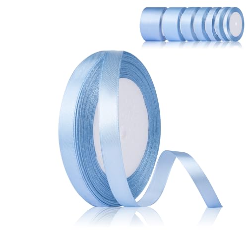 Fyshird Geschenkband Blau 10mm x 22m Schleifenband Hochzeit Satinband Hellblau Polyester Bänder zum Basteln Dekoband für Geburtstag DIY Luftballons Geschenkverpackung Fyshird Geschenkband Blau 10mm x 22m Schleifenband Hochzeit Satinband Hellblau Polyester Bänder zum Basteln Dekoband für Geburtstag DIY Luftballons Geschenkverpackung von Fyshird