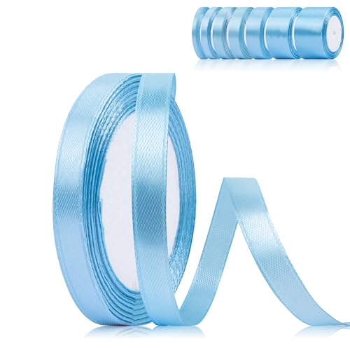 Fyshird Geschenkband Blau 10mm x 22m Schleifenband Hochzeit Satinband Himmelblau Polyester Bänder zum Basteln Dekoband für Geburtstag DIY Luftballons Geschenkverpackung Fyshird Geschenkband Blau 10mm x 22m Schleifenband Hochzeit Satinband Himmelblau Polyester Bänder zum Basteln Dekoband für Geburtstag DIY Luftballons Geschenkverpackung von Fyshird