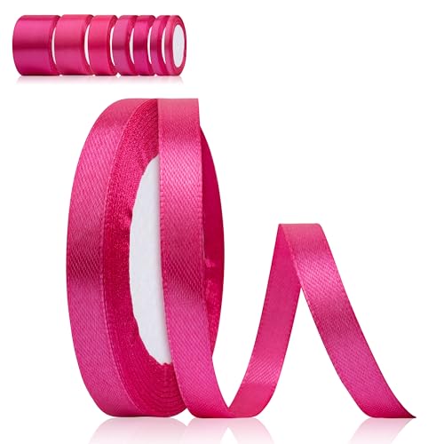 Fyshird Geschenkband Rosa 10mm x 22m Satinband Magenta Schleifenband Hochzeit Polyester Bänder zum Basteln Dekoband für Geburtstag DIY Geschenkverpackung Weihnachten Fyshird Geschenkband Rosa 10mm x 22m Satinband Magenta Schleifenband Hochzeit Polyester Bänder zum Basteln Dekoband für Geburtstag DIY Geschenkverpackung Weihnachten von Fyshird