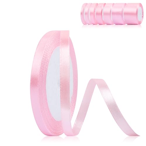 Fyshird Geschenkband Rosa 6mm x 22m Satinband Hochzeit Schleifenband Hellrosa Polyester Bänder zum Basteln Dekoband für Geburtstag DIY Geschenkverpackung Weihnachten Fyshird Geschenkband Rosa 6mm x 22m Satinband Hochzeit Schleifenband Hellrosa Polyester Bänder zum Basteln Dekoband für Geburtstag DIY Geschenkverpackung Weihnachten von Fyshird
