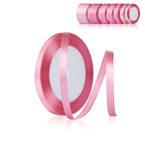 Fyshird Geschenkband Rosa 6mm x 22m Satinband Hochzeit Schleifenband Rosa Polyester Bänder zum Basteln Dekoband für Geburtstag DIY Luftballons Geschenkverpackung Weihnachten Fyshird Geschenkband Rosa 6mm x 22m Satinband Hochzeit Schleifenband Rosa Polyester Bänder zum Basteln Dekoband für Geburtstag DIY Luftballons Geschenkverpackung Weihnachten von Fyshird