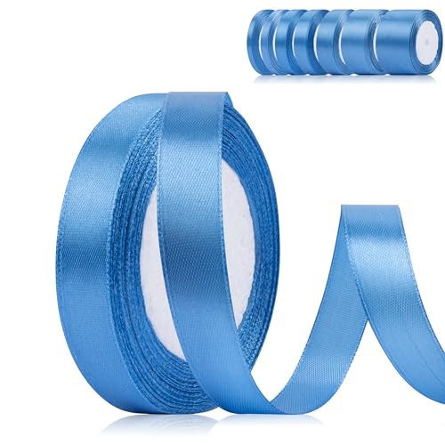 Fyshird Satinband Blau 15mm x 22m Geschenkband Blau Schleifenband Hochzeit Polyester Bänder zum Basteln Dekoband für Luftballons Geschenkverpackung Geburtstag DIY Fyshird Satinband Blau 15mm x 22m Geschenkband Blau Schleifenband Hochzeit Polyester Bänder zum Basteln Dekoband für Luftballons Geschenkverpackung Geburtstag DIY von Fyshird